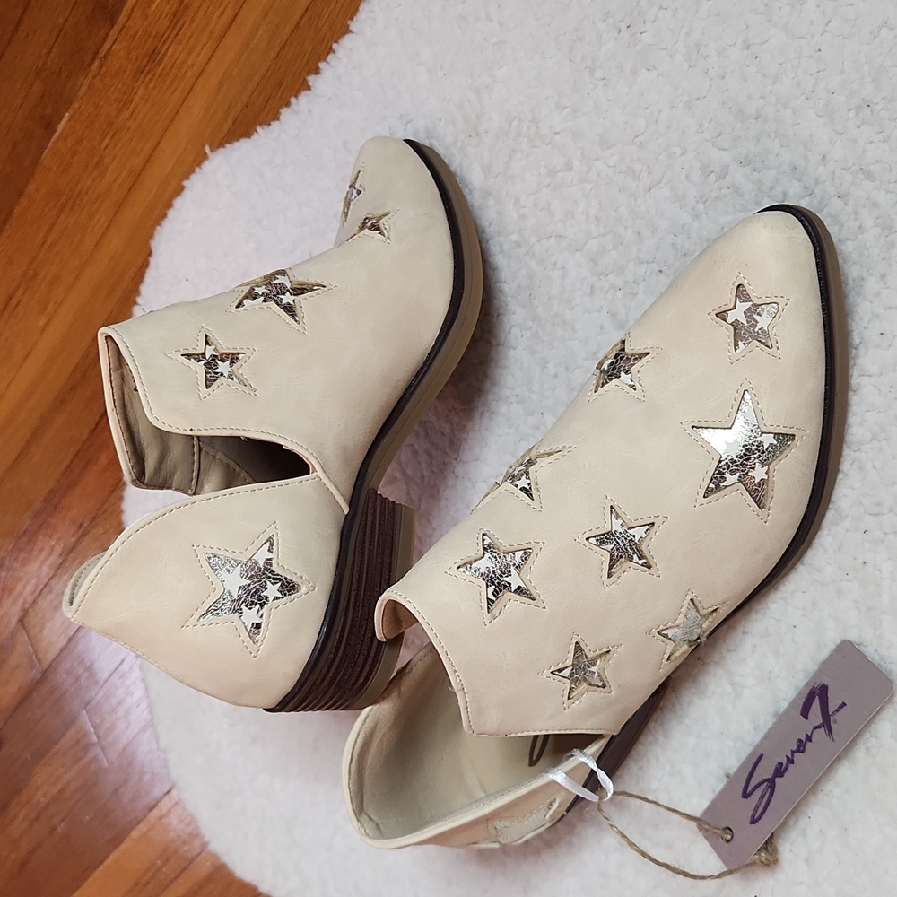 Seven7 Austin Faux Suede Vegan Leather Fairy Festival Bootie  Shooties  Size 6
